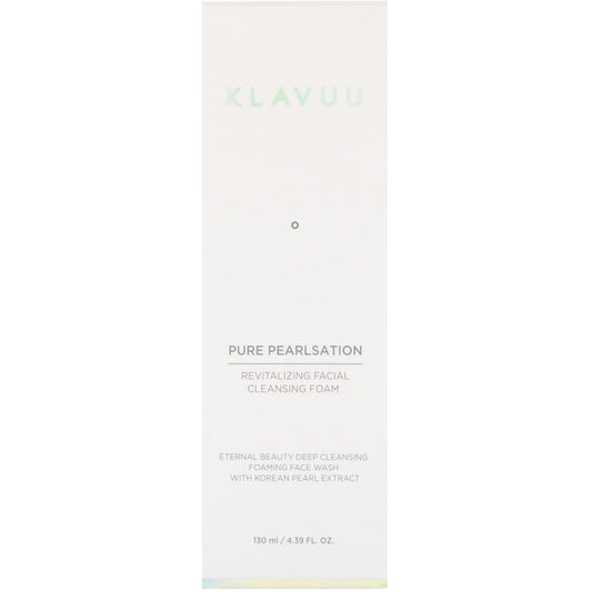 KLAVUU, Pure Pearlsation, Revitalizing Facial Cleansing Foam (130 ml)