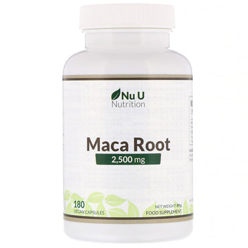 Nu U Nutrition, Maca Root, 2,500 Mg, Vegan Capsules