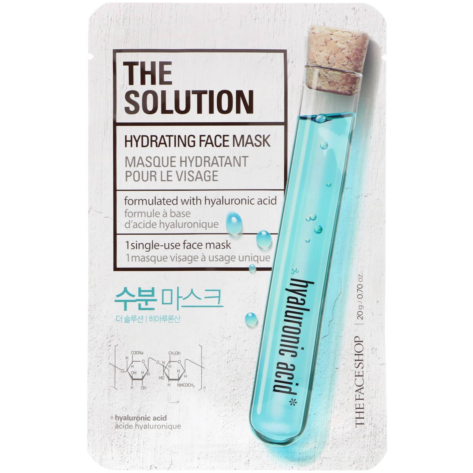 The Face Shop, The Solution, Hydrating Beauty Face Mask, 0.70 Oz (20 G)