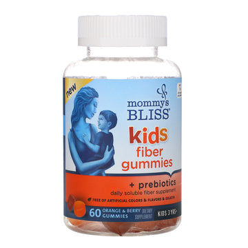 Mommy's Bliss, Kids Fiber Gummies + Prebiotics, Kids 3 Years+, Orange and Berry