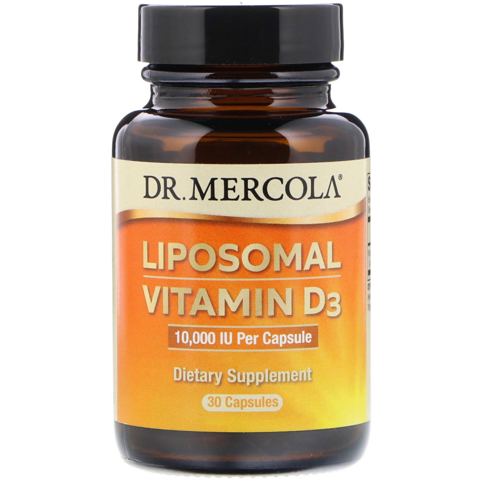 Dr. Mercola, Liposomal Vitamin D3, 10,000 IU, Capsules