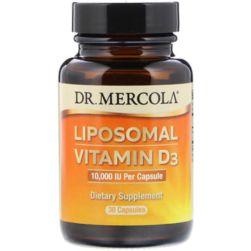 Dr. Mercola, Liposomal Vitamin D3, 10,000 IU, Capsules