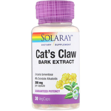 Solaray, Cat's Claw Bark Extract, 200 mg, VegCaps