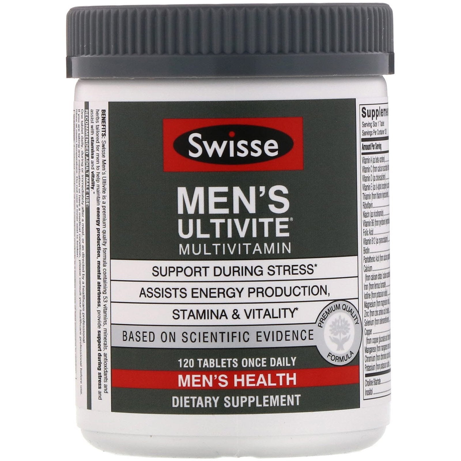 Swisse, Men'S Ultivite Multivitamin,Tablets