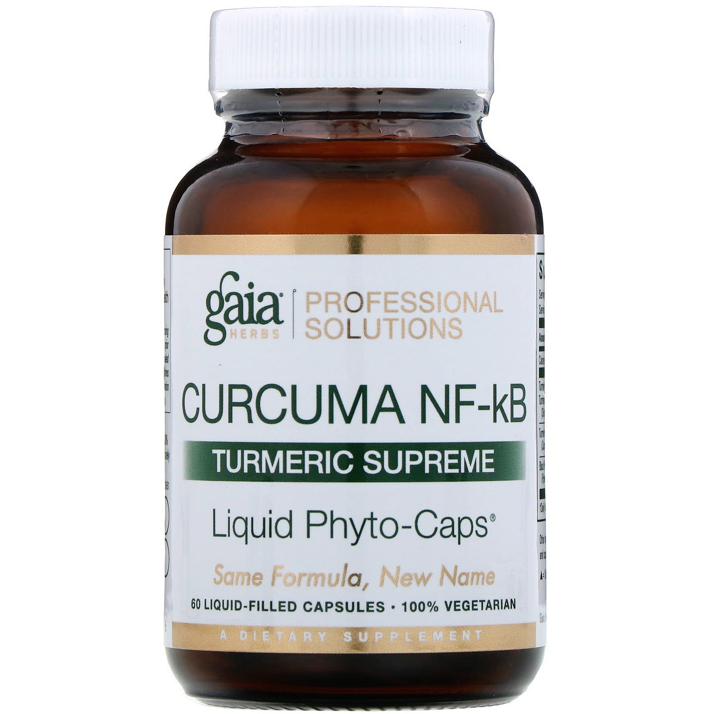 Gaia Herbs Professional Solutions, Curcuma Nf-Kb, Turmeric Supreme Liquid-Filled Capsules
