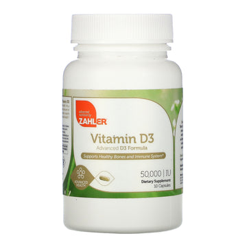 Zahler, Vitamin D3, 50,000 IU,Capsules