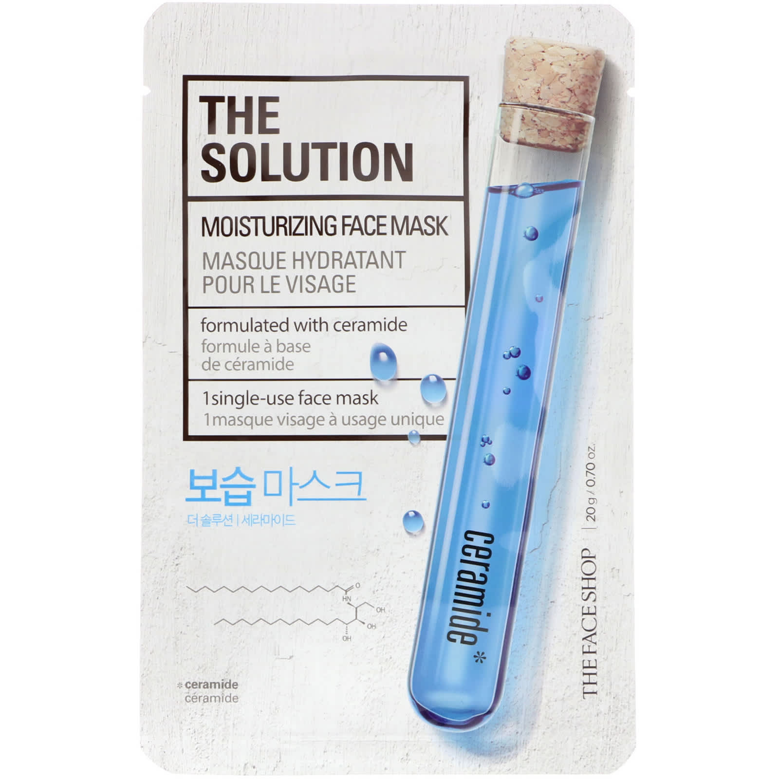 The Face Shop, The Solution, Moisturizing Beauty Face Mask, 0.70 Oz (20 G)