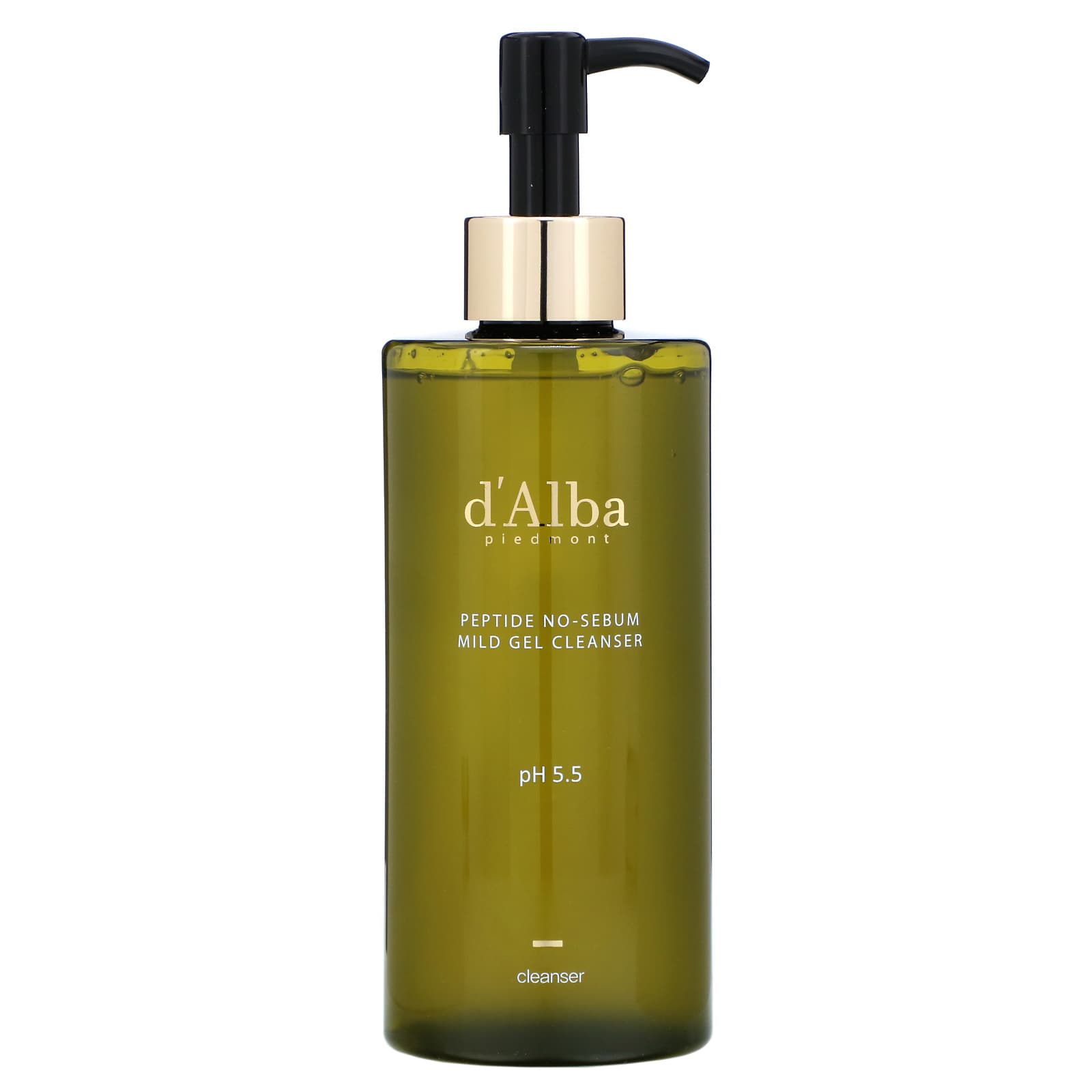 d'Alba, Peptide No-Sebum, Mild Gel Cleanser (300 ml)