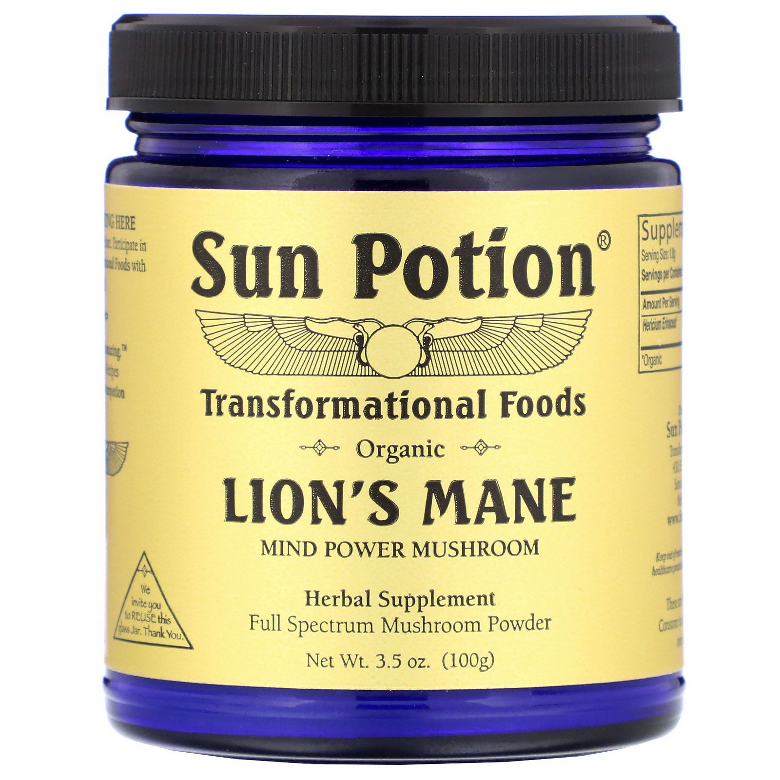 Sun Potion, Organic Lion's Mane