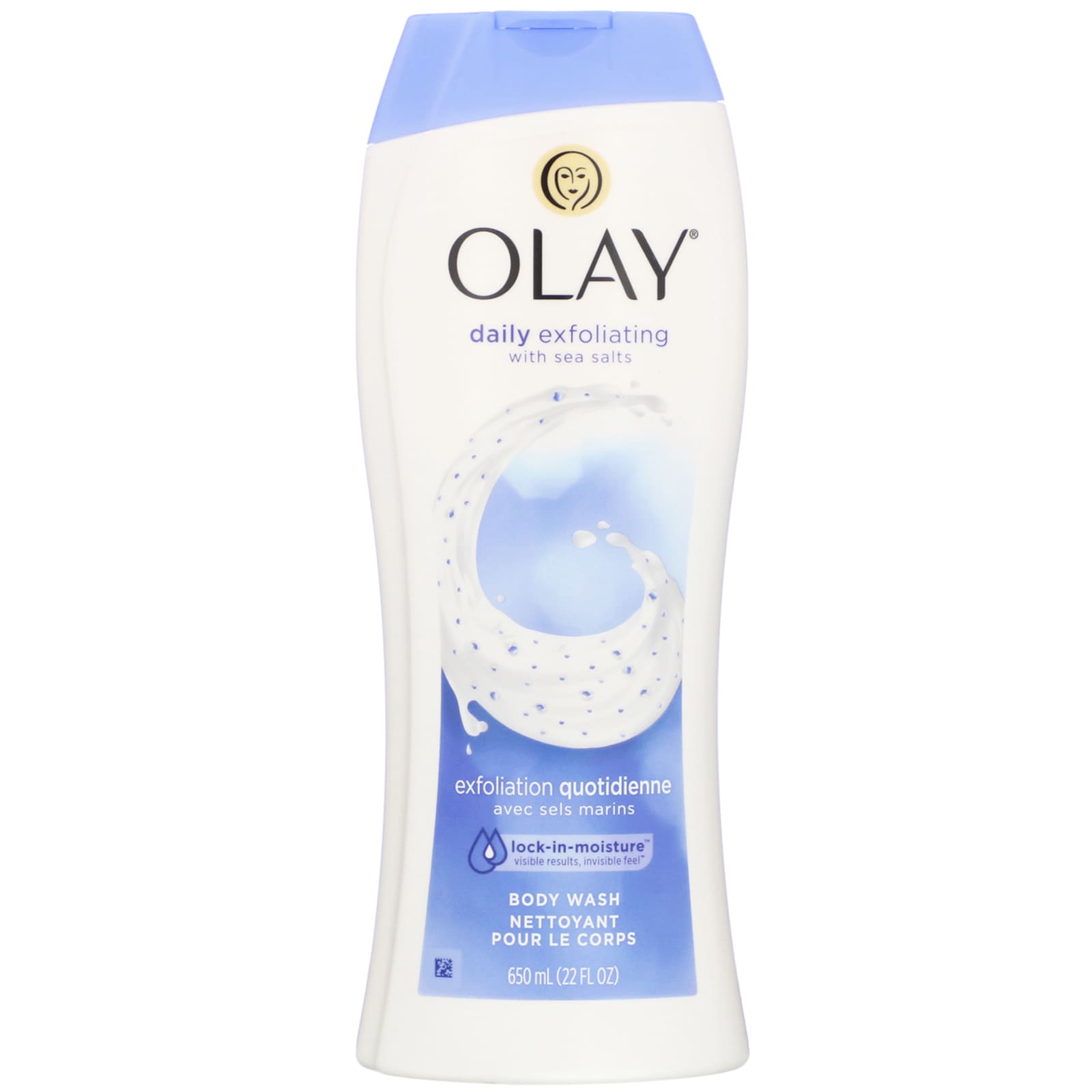 Olay, Daily Exfoliating Body Wash, with Sea Salts (650 ml)