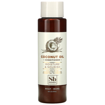 Soapbox, Coconut Oil Conditioner, Moisture & Nourish (473 ml)