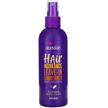 Aussie, Hair Insurance, Leave-In Conditioner, with Australian Jojoba Oil & Sea Kelp (236 ml)