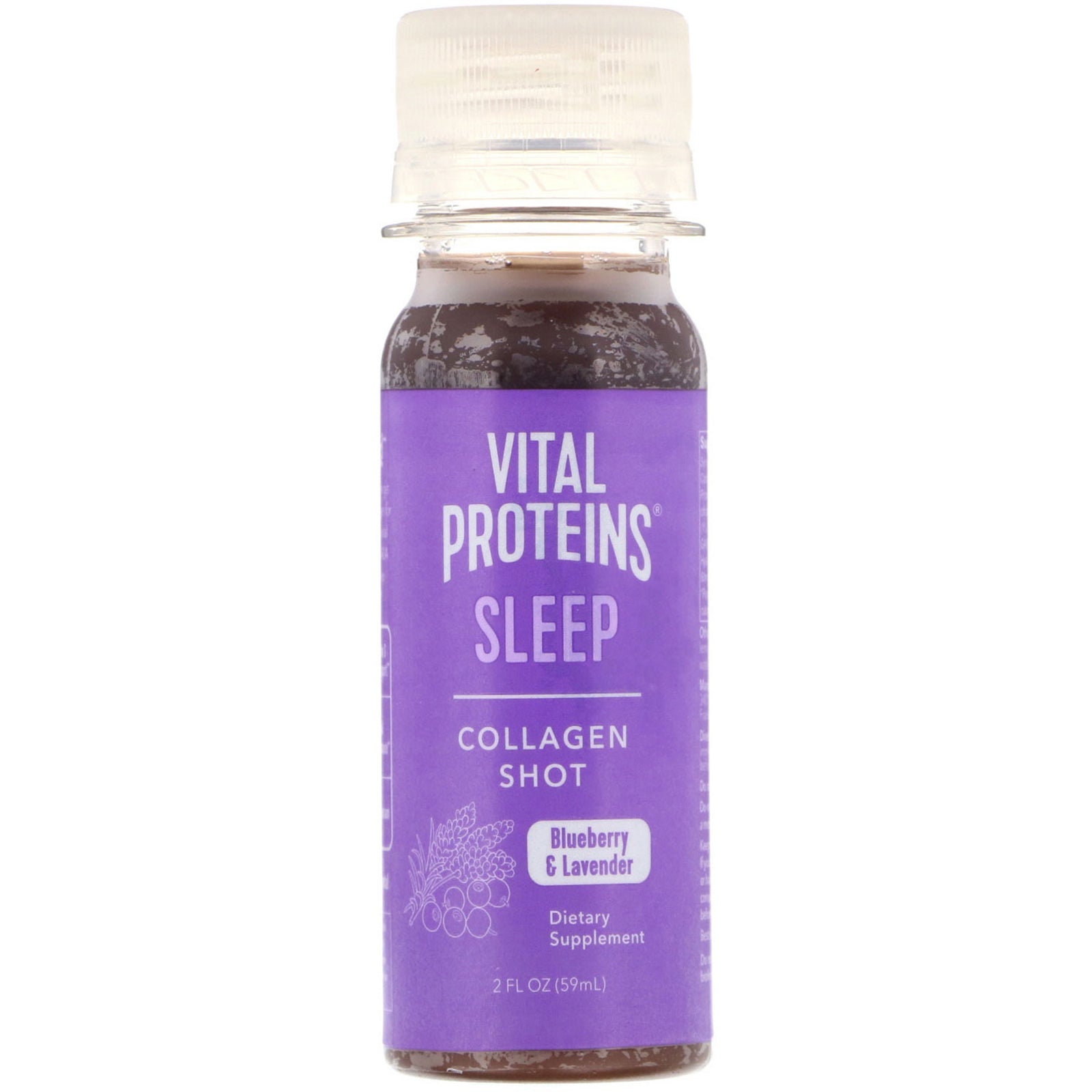 Vital Proteins, Collagen Shot, Sleep, Blueberry & Lavender