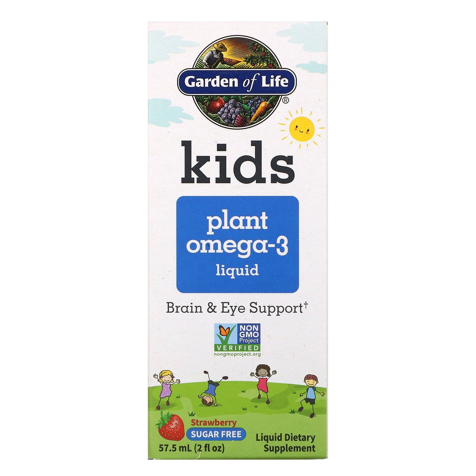 Garden of Life, Kids Plant Omega-3 Liquid, Strawberry