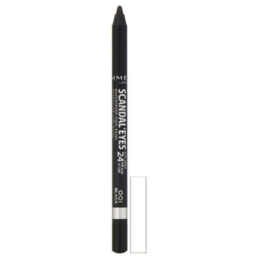 Rimmel London, Scandaleyes, 24HR Wear, Waterproof Kohl Kajal Liner, 001 Black