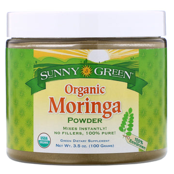 Sunny Green, Organic Moringa Powder (100 g)