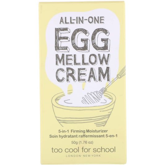 Too Cool for School, All-in-One Egg Mellow Cream, 5-in-1 Firming Moisturizer (50 g)