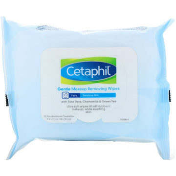 Cetaphil, Gentle Makeup Removing Wipes, Pre-Moistened Towelettes