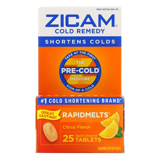 Zicam, Cold Remedy, RapidMelts, 25 Quick Dissolve Tablets