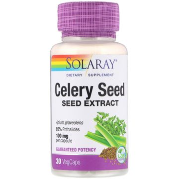 Solaray, Celery Seed Extract, 100 mg,  Vegcaps