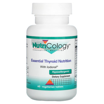 Nutricology, Essential Thyroid Nutrition with Iodoral, Vegetarian Tablets