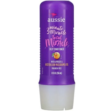 Aussie, 3 Minute Miracle, Total Miracle Deep Conditioner, with Apricot & Australian Macadamia Oil (236 ml)