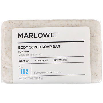 Marlowe, Men's Body Scrub Soap Bar, No. 102 (198.4 g)