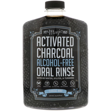 My Magic Mud, Activated Charcoal, Alcohol-Free Oral Rinse, Classic Mint (420 ml)