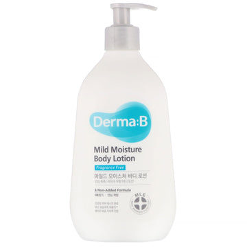 Derma:B, Mild Moisture Body Lotion, Fragrance Free(400 ml)