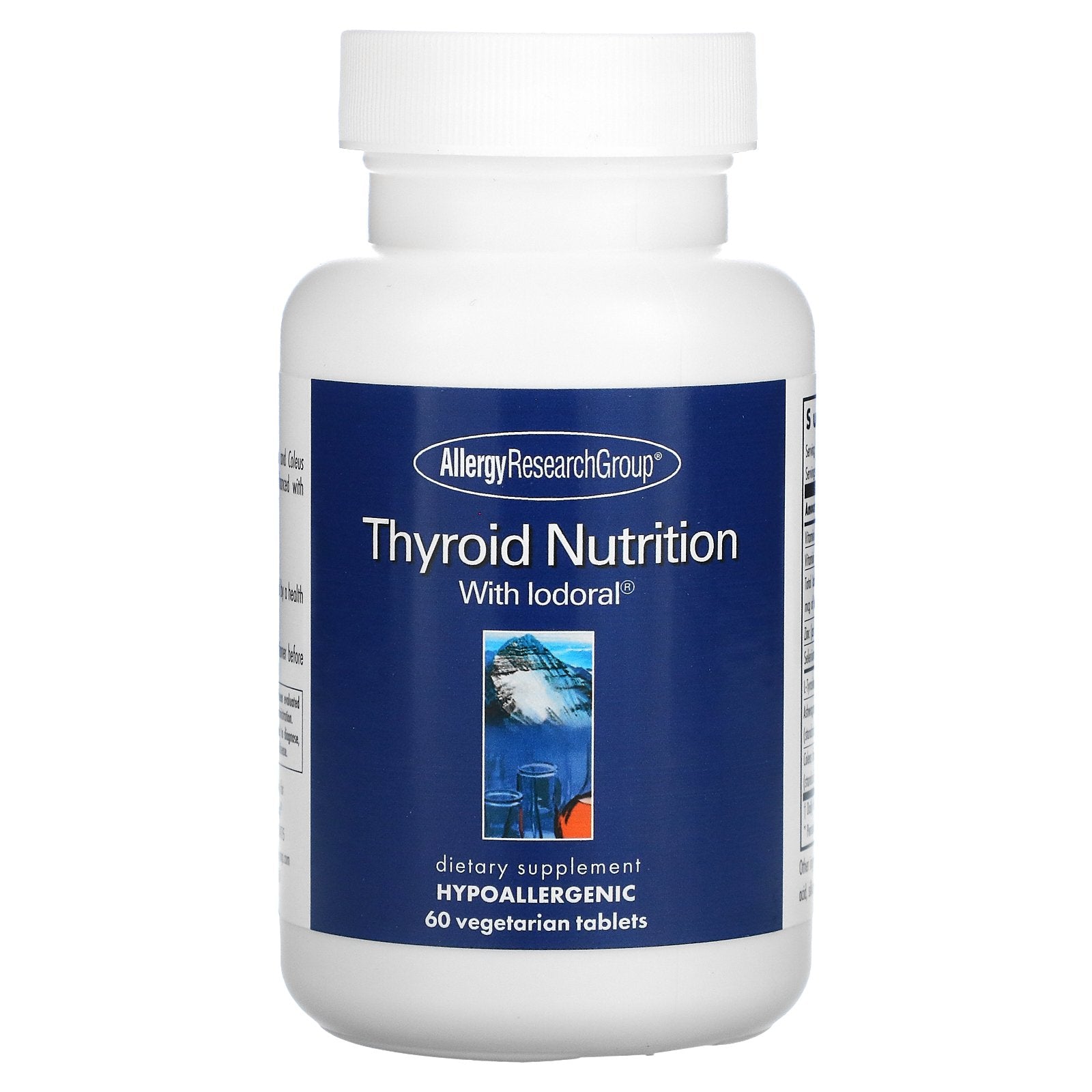 Allergy Research Group, Thyroid Nutrition With Iodoral, Vegetarian Tablets