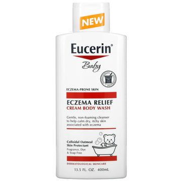 Eucerin, Baby, Eczema Relief, Cream Body Wash (400 ml)