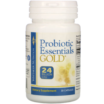 Whitaker Nutrition, Probiotic Essentials Gold, 24 Billion CFU Capsules