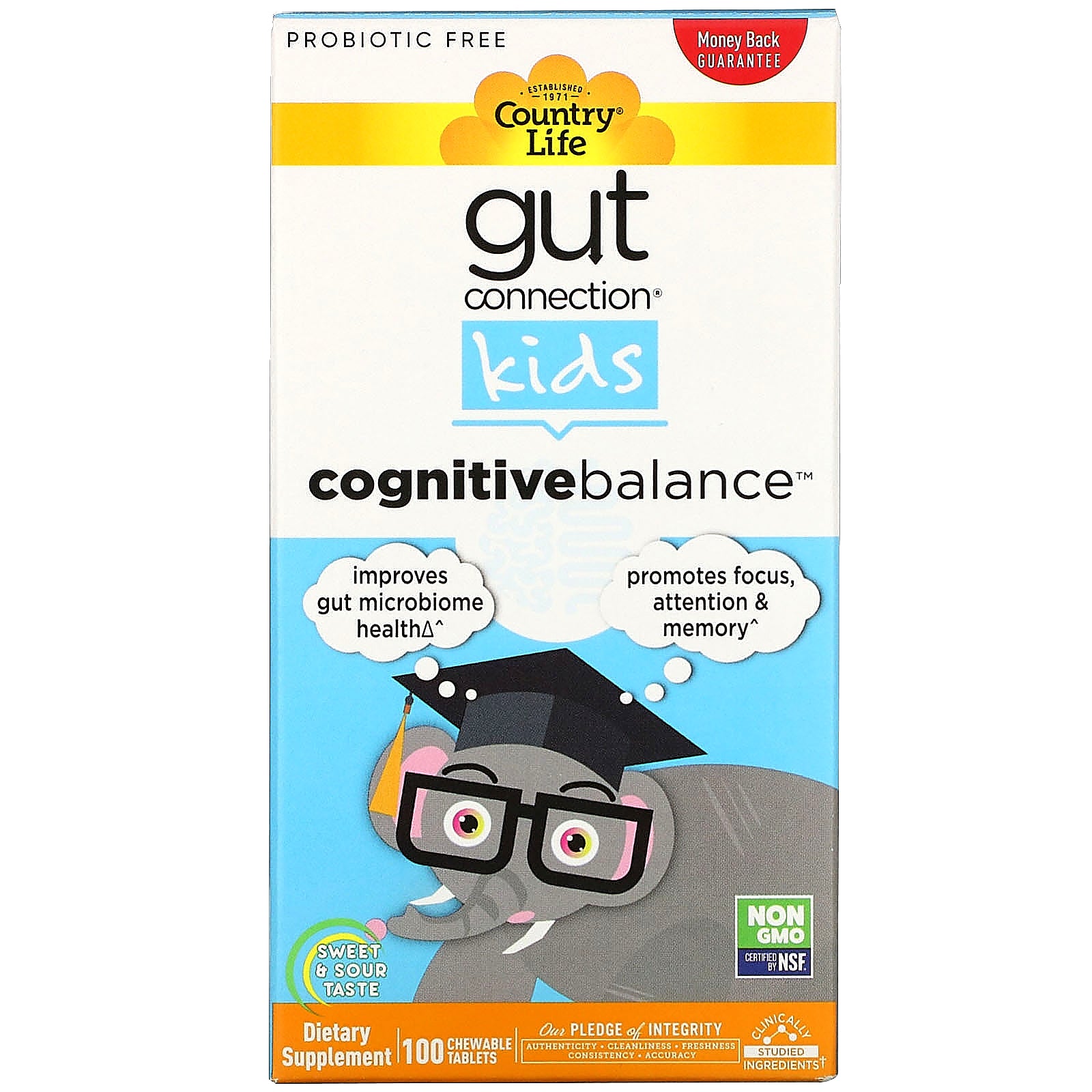Country Life, Gut Connection Kids, Cognitive Balance, Sweet & Sour