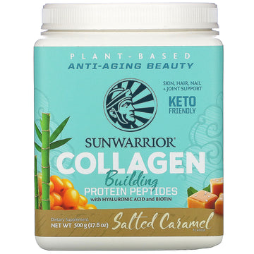 Sunwarrior, Collagen Building Protein Peptides with Hyaluronic Acid and Biotin, 17.6 oz (500 g)