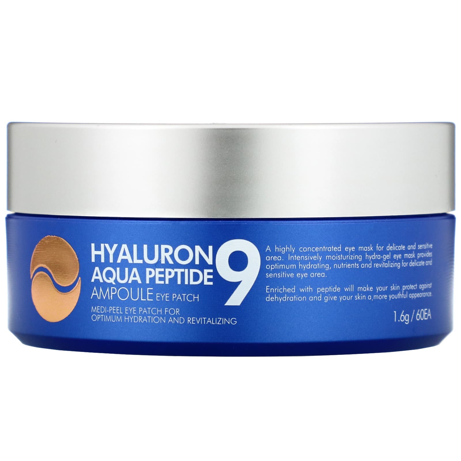 Medi-Peel, Hyaluron Peptide 9, Ampoule Eye Patch, Aqua