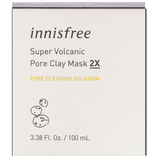 Innisfree, Super Volcanic Pore Clay Beauty Mask 2X(100 ml)