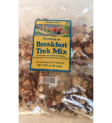 Trader Joes Breakfast Trek Mix, 1 bag with 10 packs