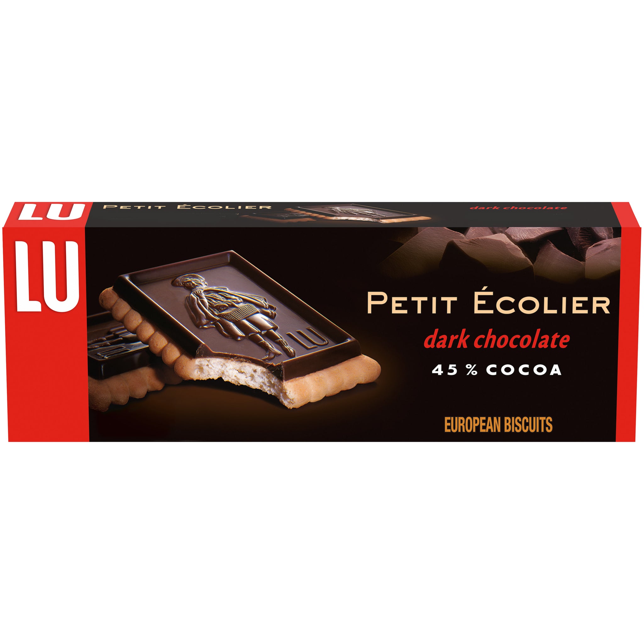 LU Petit Ecolier European Dark Chocolate Biscuit Cookies