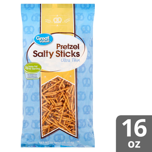 Great Value Ultra Thin Salty Pretzel Sticks