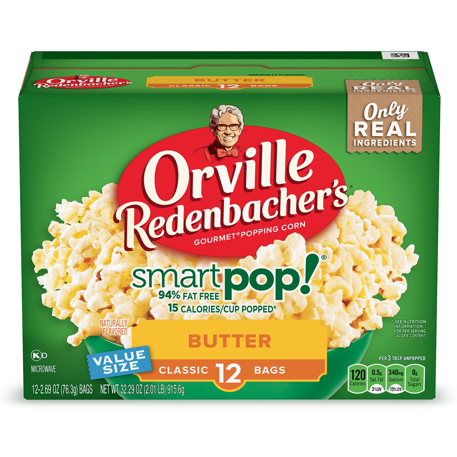 Orville Redenbacher's SmartPop! Butter Microwave Popcorn, 12 Ct