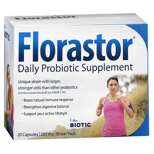 Florastor Maximum Strength Probiotic Dietary Supplement Caps