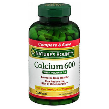 Nature's Bounty Calcium 600 With Vitamin D3 250 tabs By Natu