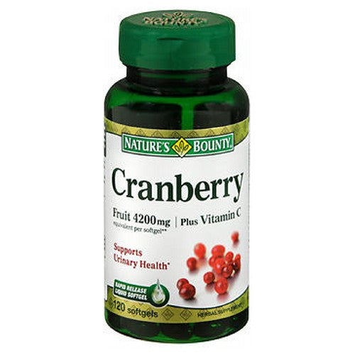 Nature's Bounty Cranberry Equivalent with Vitamin C Softgels