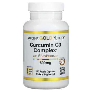 California Gold Nutrition, Curcumin C3 Complex with BioPerine, 500 mg Veggie Capsules