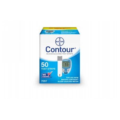 Bayer Ascensia Contour Diabetic Test Strips 50 each By Conto