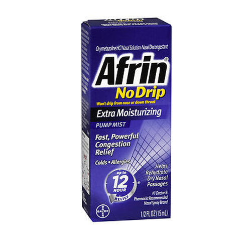 Afrin No Drip Pump Mist Extra Moisturizing 0.5 oz By Afrin