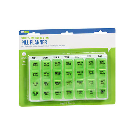 Ezy Dose One-Day-At-A-Time Weekly Medication Organizer Tray 
