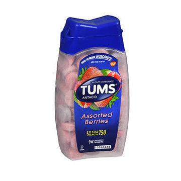 Tums Extra Strength Antacid Calcium Supplement Assorted Berr