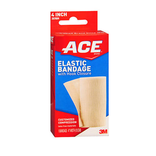 Ace Elastic Bandage With Hook Closure 4 Inches 1 each By Ace