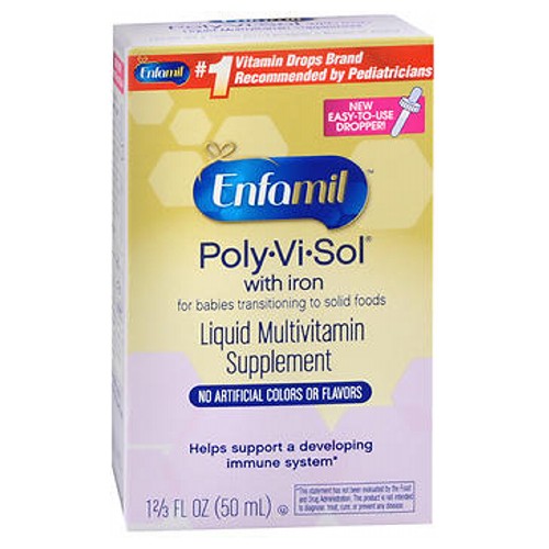Enfamil Poly-Vi-Sol Multivitamin Supplement Drops With Iron 